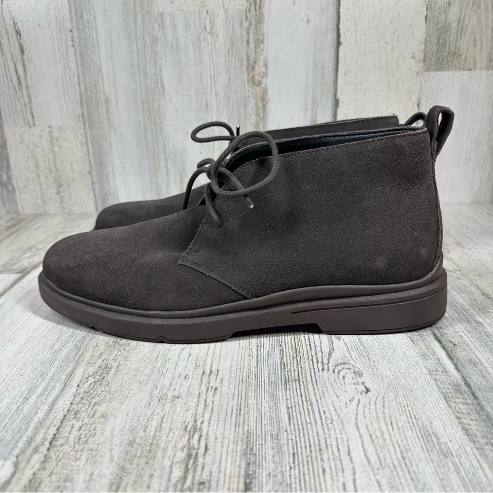 Easy Spirit‎ Mens 8.5 Cushioned Brown Round Toe Lace-Up Leather Chukka Boots